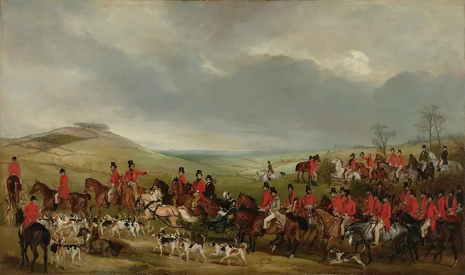 The Melton Hunt Going to Draw the Ram's Head Cover by Francis Grant