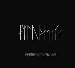 White Runes on a black background