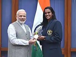 Indian professional badminton player P.V.Sindhu