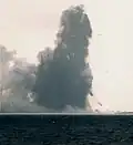 Eruption situation of Fukutoku Okanoba (Jan 20, 1986)