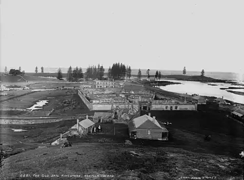 The ruins of New Gaol, 1847, built on Lugard's plans, 1839. Photo: Kerry and Co, Sydney, c. 1890 Powerhouse Museum