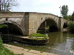 The road bridge at Stamford Bridge over the River Derwent