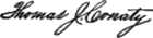 Thomas James Conaty's signature