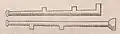 Tibiae impares were two pipes of different lengths, the longer Tibia dextra creating bass notes, the shorter Tibia sinistra producing treble notes.[8]