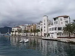 View of Town by the sea