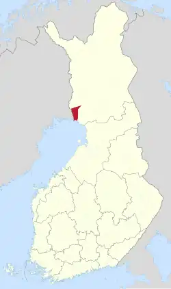 Location of Tornio in Finland