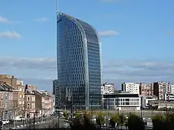 Profile view from Liège-Guillemins railway station