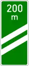 Π-90β Distance marker before an exit (200 m)