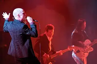 The Tragically Hip play during a stop at the Orpheum in Vancouver on June 22, 2009 during their tour supporting the album We Are the Same