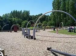 The Trim Trail Play Area in Telford Town Park.