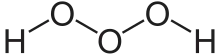 Structural formula of trioxidane