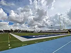 View of the Tropical Park Stadium field.