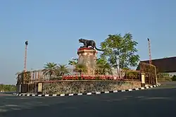 Clouded Leopard monument in Sendawar