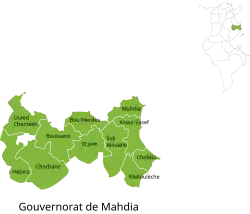 Subdivisions of Mahdia Governorate