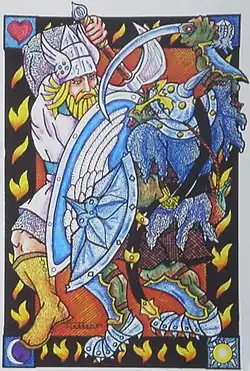 Battle for Gondolin: Tuor kills the Orc Othrod