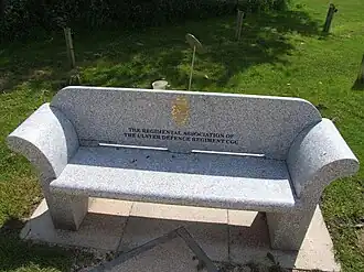 Memorial seat at the National Arboretum.