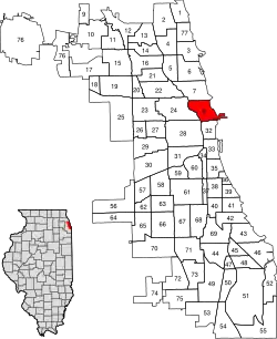 Location within the city of Chicago