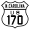 U.S. Highway 170 marker