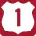 U.S. Highway 1 Alternate marker