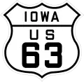 Iowa US 63 shield