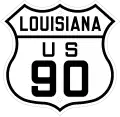 U.S. Highway 90 marker