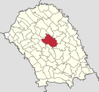Location in Botoșani County