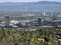 Universal City as viewed from Briar Summit, February 2025
