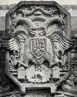 Coat of arms in front