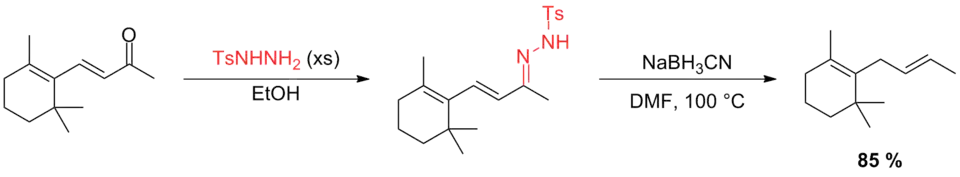 Scheme 12-1. Deoxygenation of an α,β-unsaturated carbonyl compound