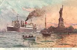 President Van Buren of the United States Lines.