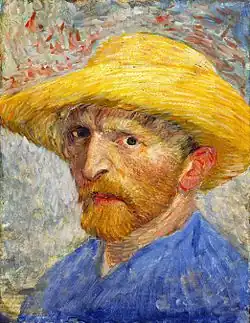 Vincent van Gogh, Self-Portrait with Straw Hat, 1887