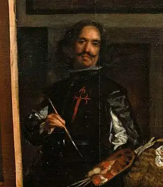Self-portrait of Diego Velázquez; detail from Las Meninas