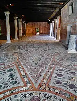 Cosmatesque floor in the portego