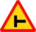 205b: Side road junction on the right