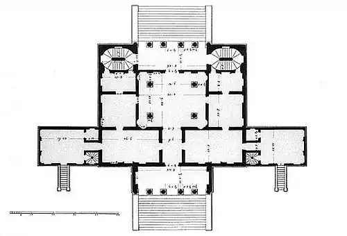 Ground plan by Bertotti Scamozzi, 1781