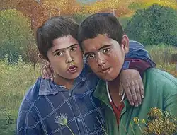 Country Kids, 2020, Pastels