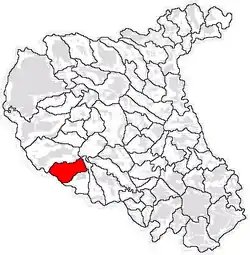 Location in Vrancea County
