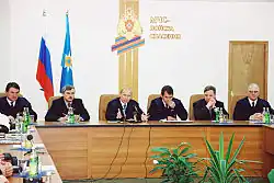 President Vladimir Putin visiting Rescue Centre No. 179 of the Ministry of Civil Defence, Emergencies and Disaster Relief.