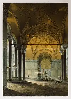 North aisle, facing west