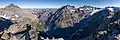 Panoramic view of the Gasterntal valley, taken from the summit of the Hockenhorn. On the right is the Kanderfirn, on the left the east face of the Balmhorn; opposite in the centre is the Doldenhorn, to the right of which is the Blüemlisalp