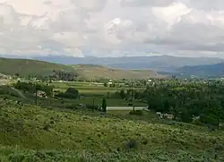 View of Wanship, Utah, from Wanship Dam