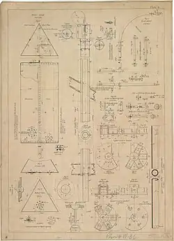 Water tank, boat davit