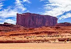 West-southwest aspect Elephant Butte