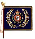 The regimental colour of the West Nova Scotia Regiment.
