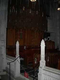 West choir reredos (c.1920).
