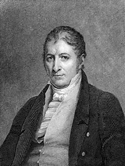 Portrait of Eli Whitney, after a painting by Charles Bird King; engraved by Hoogland, ca.1820s