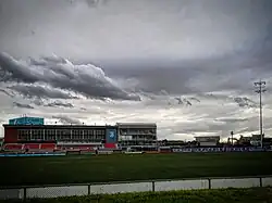 Whitten Oval in August 2022 after the demolition of the EJ Whitten stand