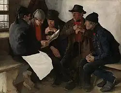 Wilhelm Leibl, The Village Politicians (1877)