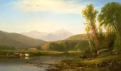 Mount Madison from the Androscoggin River, by William Hart, 1862
