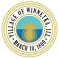 Official seal of Winnetka, Illinois